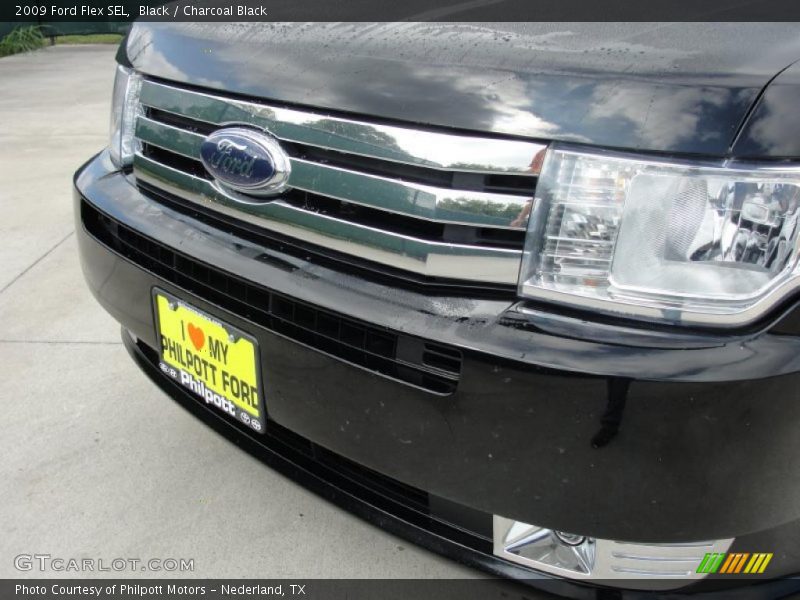 Black / Charcoal Black 2009 Ford Flex SEL