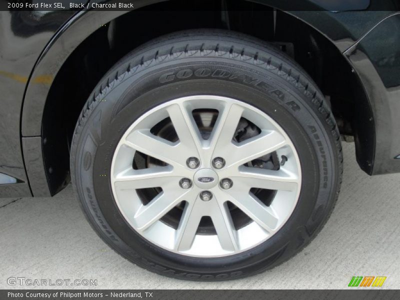 Black / Charcoal Black 2009 Ford Flex SEL