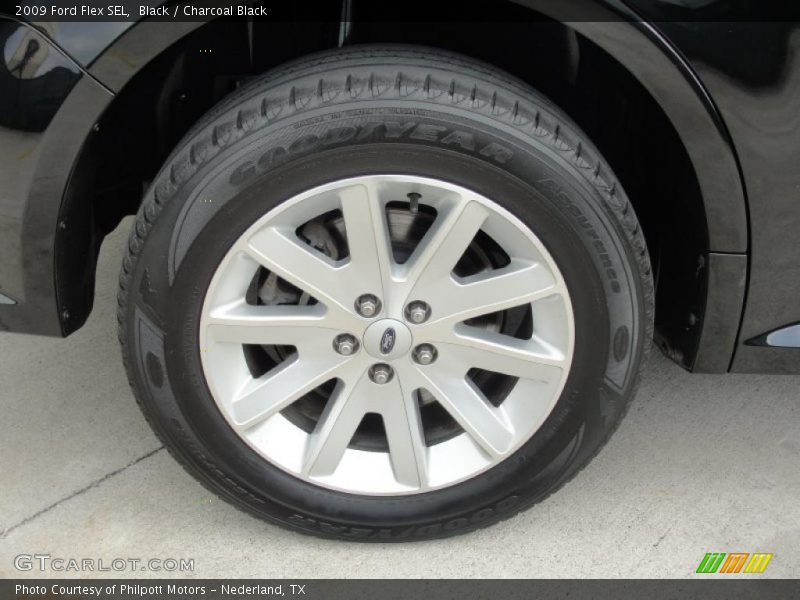 Black / Charcoal Black 2009 Ford Flex SEL