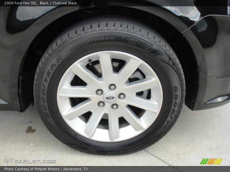 Black / Charcoal Black 2009 Ford Flex SEL