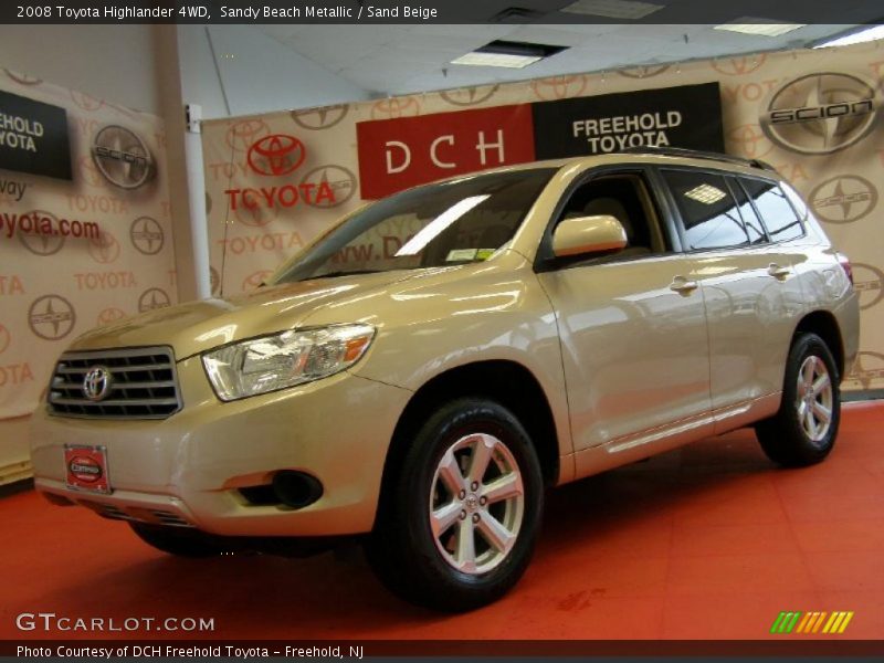 Sandy Beach Metallic / Sand Beige 2008 Toyota Highlander 4WD