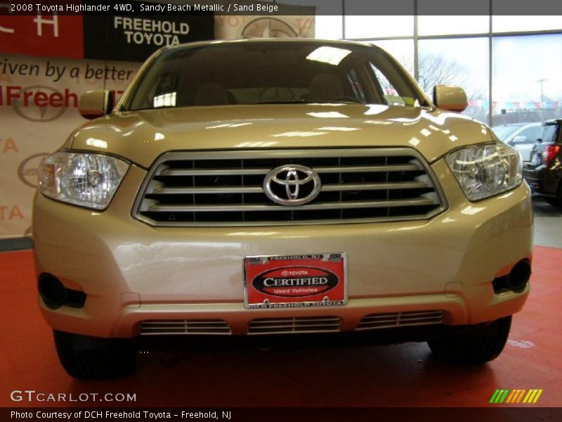 Sandy Beach Metallic / Sand Beige 2008 Toyota Highlander 4WD