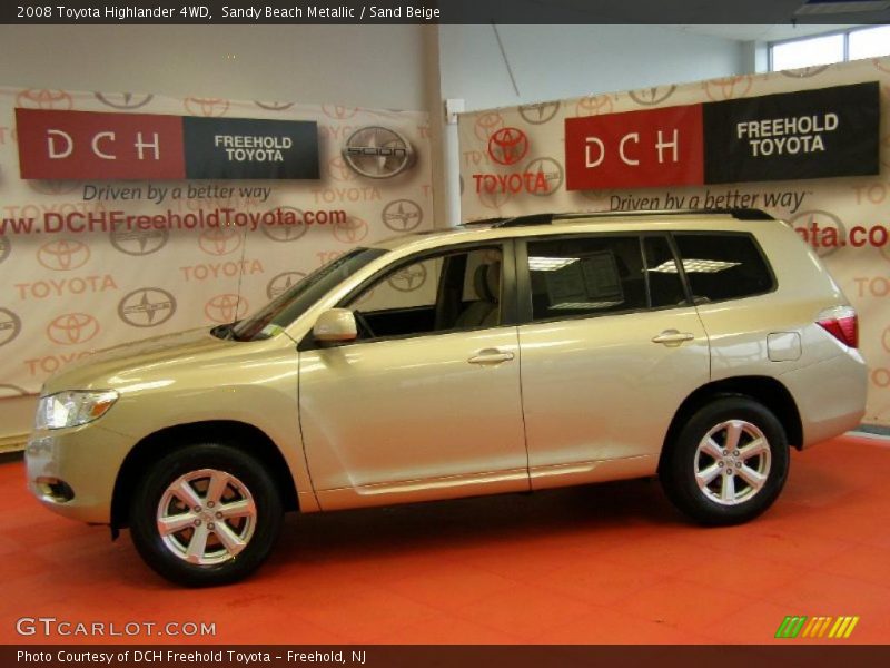 Sandy Beach Metallic / Sand Beige 2008 Toyota Highlander 4WD