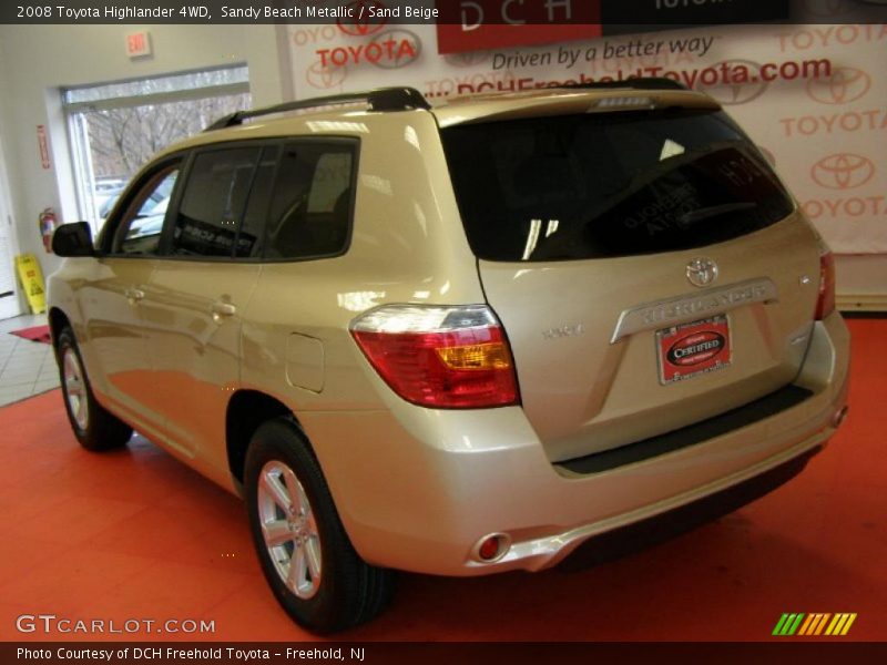 Sandy Beach Metallic / Sand Beige 2008 Toyota Highlander 4WD