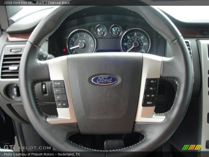 Black / Charcoal Black 2009 Ford Flex SEL