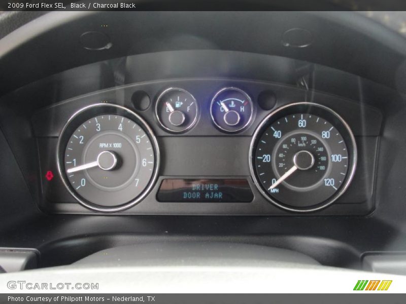 Black / Charcoal Black 2009 Ford Flex SEL