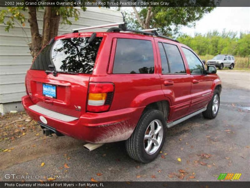 Inferno Red Tinted Pearlcoat / Dark Slate Gray 2002 Jeep Grand Cherokee Overland 4x4