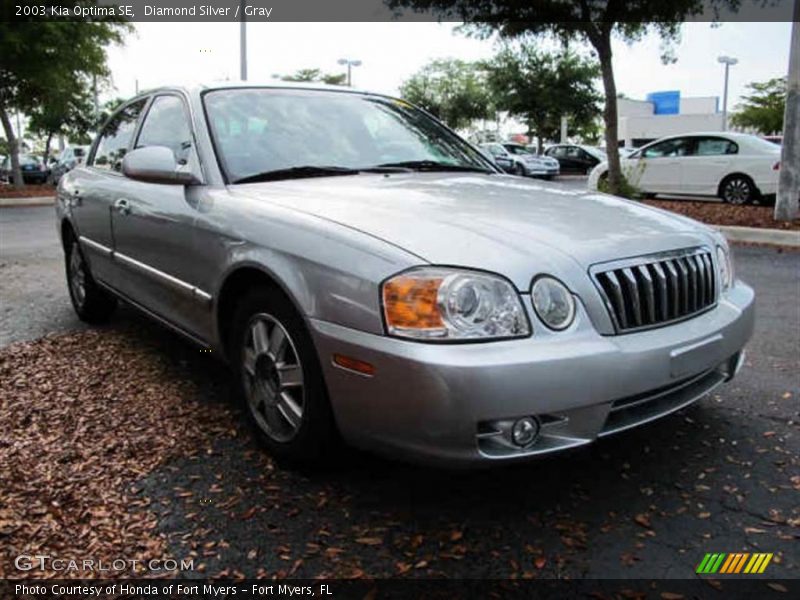 Diamond Silver / Gray 2003 Kia Optima SE