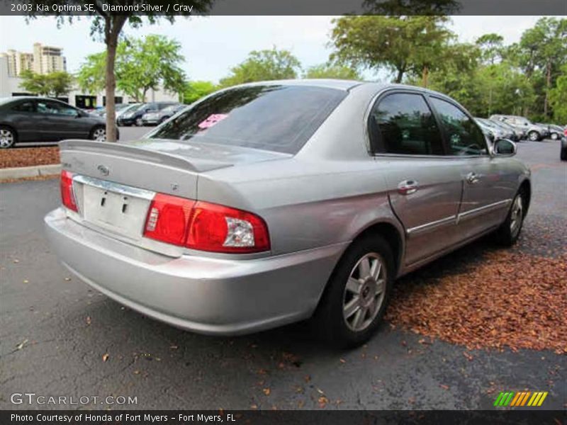 Diamond Silver / Gray 2003 Kia Optima SE