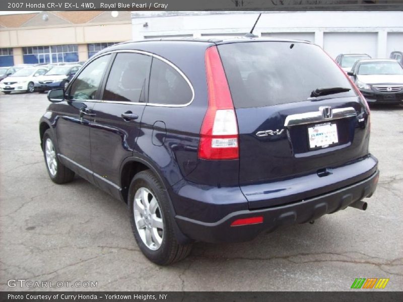 Royal Blue Pearl / Gray 2007 Honda CR-V EX-L 4WD