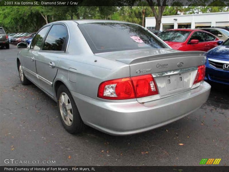 Diamond Silver / Gray 2003 Kia Optima SE