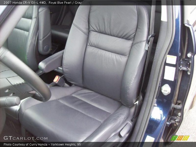 Royal Blue Pearl / Gray 2007 Honda CR-V EX-L 4WD