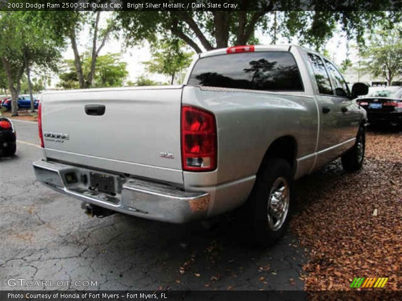 Bright Silver Metallic / Dark Slate Gray 2003 Dodge Ram 2500 SLT Quad Cab