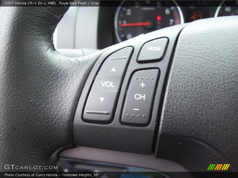 Royal Blue Pearl / Gray 2007 Honda CR-V EX-L 4WD
