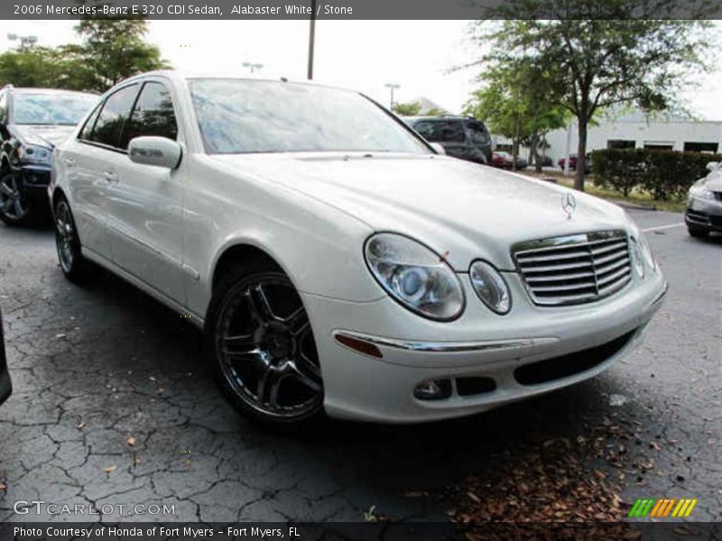 Alabaster White / Stone 2006 Mercedes-Benz E 320 CDI Sedan