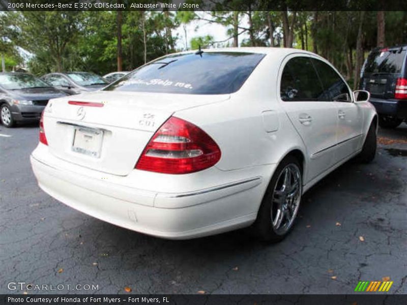 Alabaster White / Stone 2006 Mercedes-Benz E 320 CDI Sedan