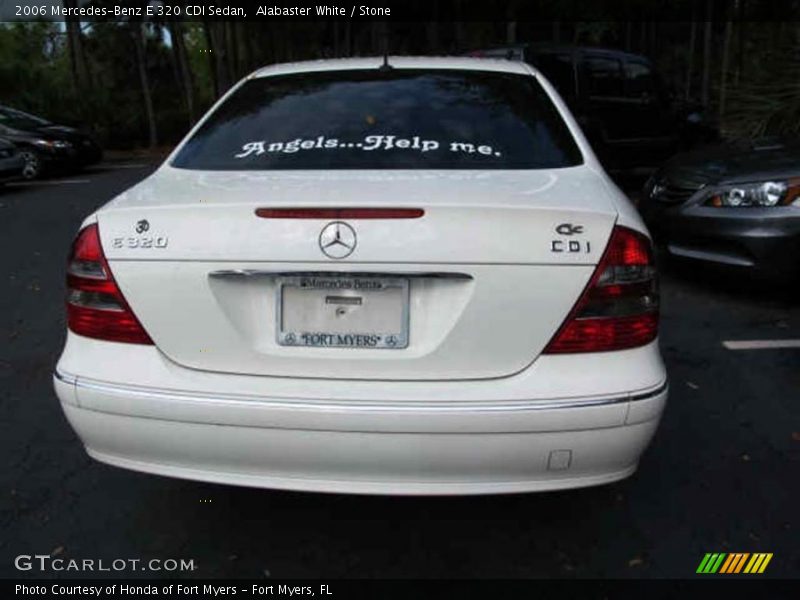 Alabaster White / Stone 2006 Mercedes-Benz E 320 CDI Sedan