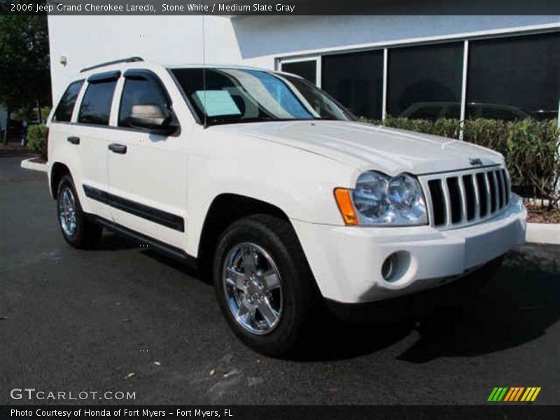 Stone White / Medium Slate Gray 2006 Jeep Grand Cherokee Laredo