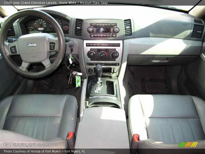 Stone White / Medium Slate Gray 2006 Jeep Grand Cherokee Laredo