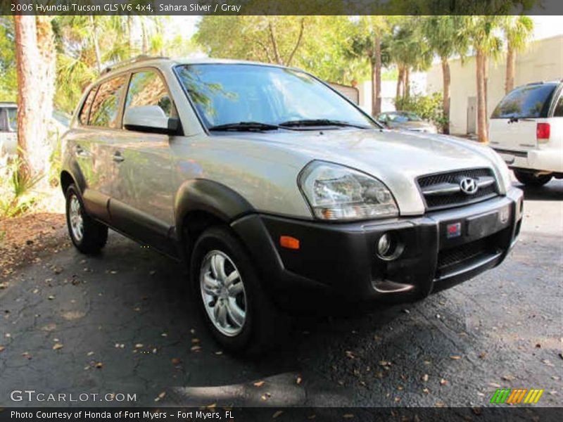 Sahara Silver / Gray 2006 Hyundai Tucson GLS V6 4x4