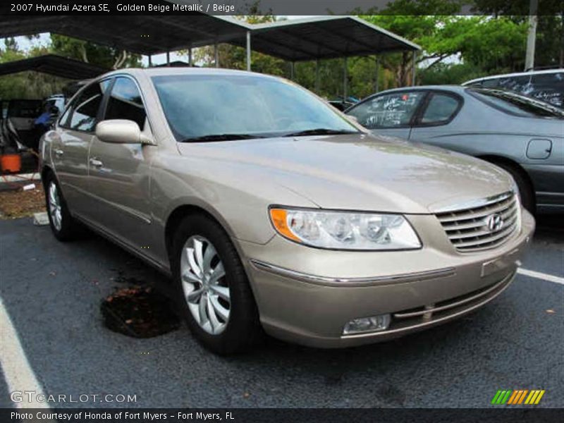 Golden Beige Metallic / Beige 2007 Hyundai Azera SE