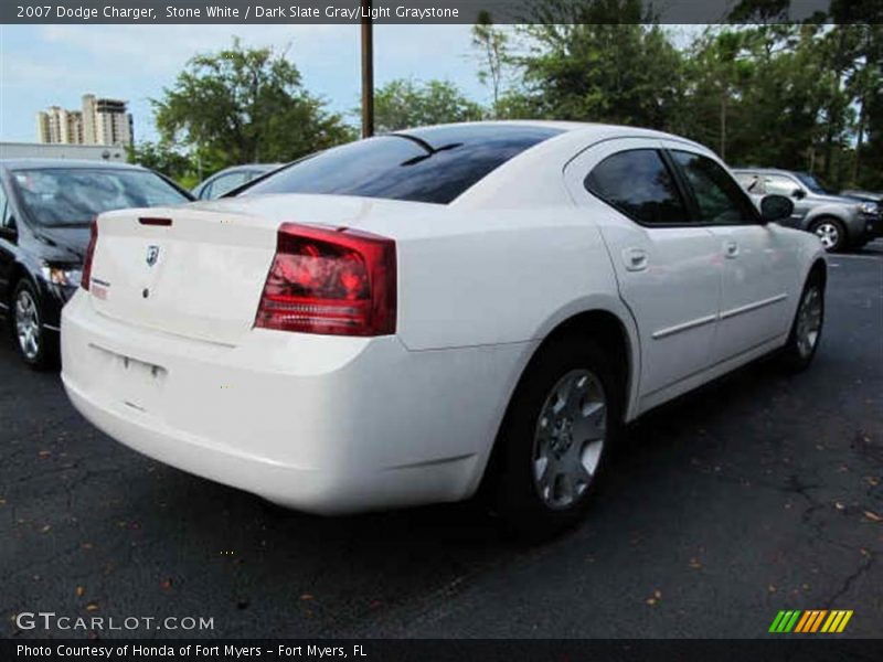 Stone White / Dark Slate Gray/Light Graystone 2007 Dodge Charger