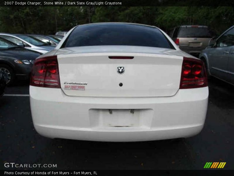 Stone White / Dark Slate Gray/Light Graystone 2007 Dodge Charger