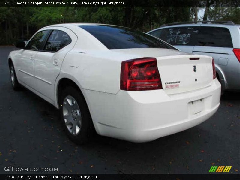 Stone White / Dark Slate Gray/Light Graystone 2007 Dodge Charger