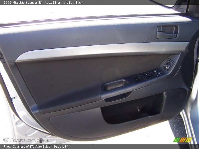 Apex Silver Metallic / Black 2009 Mitsubishi Lancer ES