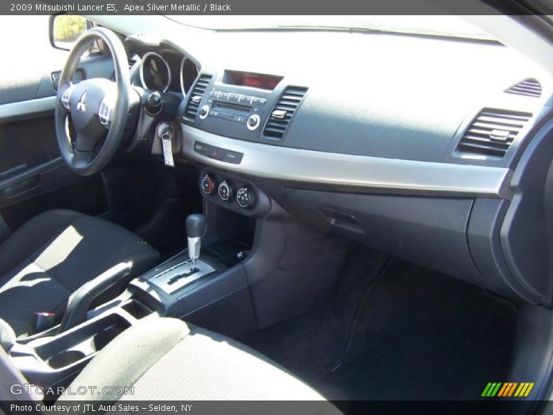 Apex Silver Metallic / Black 2009 Mitsubishi Lancer ES