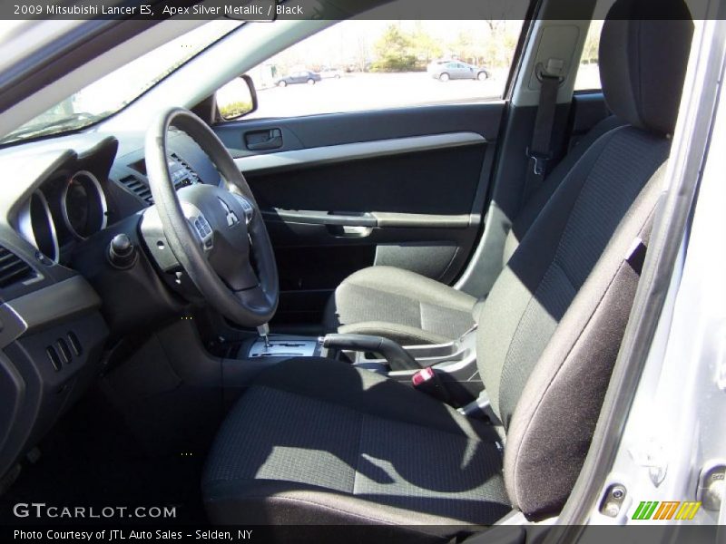 Apex Silver Metallic / Black 2009 Mitsubishi Lancer ES