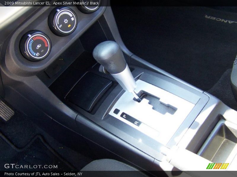Apex Silver Metallic / Black 2009 Mitsubishi Lancer ES