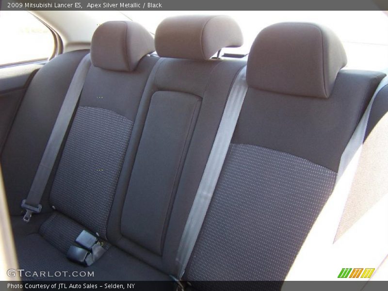Apex Silver Metallic / Black 2009 Mitsubishi Lancer ES