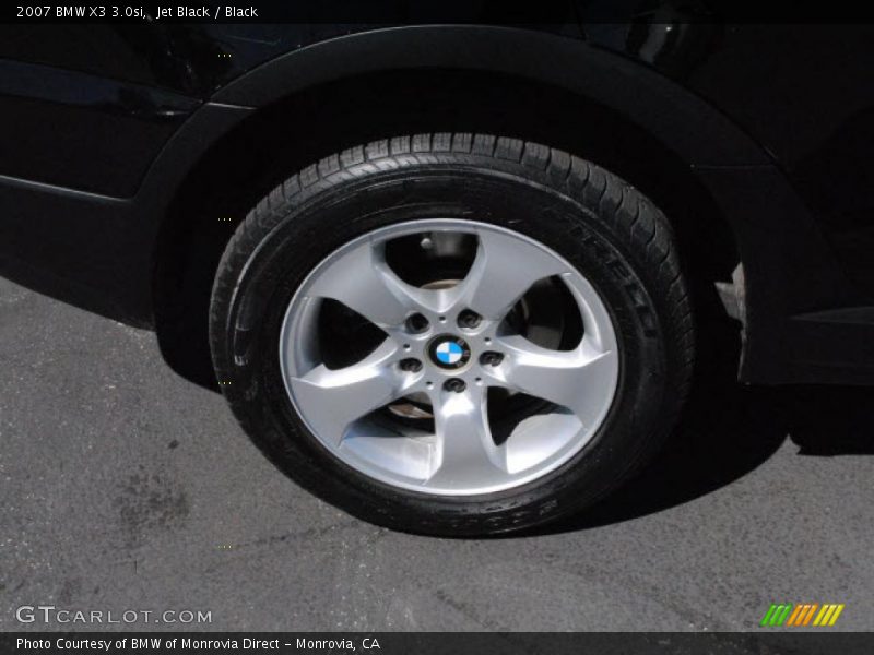 Jet Black / Black 2007 BMW X3 3.0si