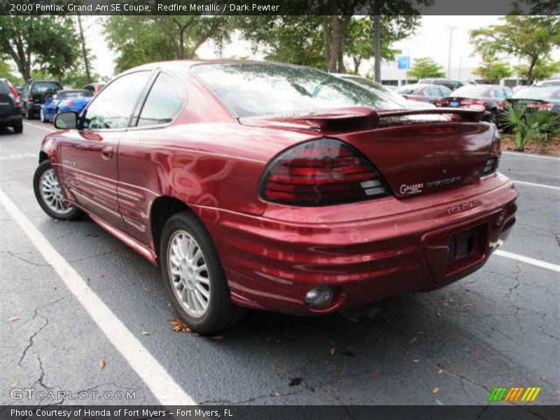 Redfire Metallic / Dark Pewter 2000 Pontiac Grand Am SE Coupe