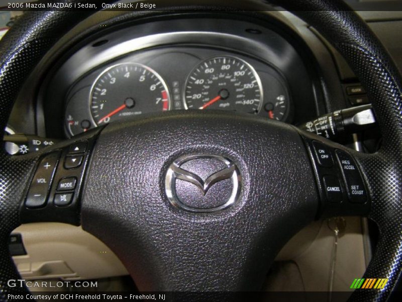 Onyx Black / Beige 2006 Mazda MAZDA6 i Sedan