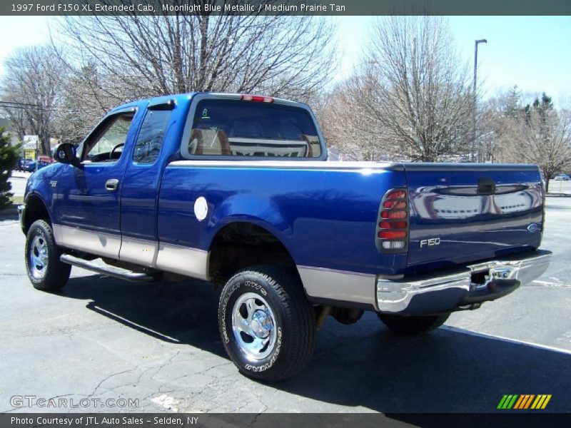Moonlight Blue Metallic / Medium Prairie Tan 1997 Ford F150 XL Extended Cab