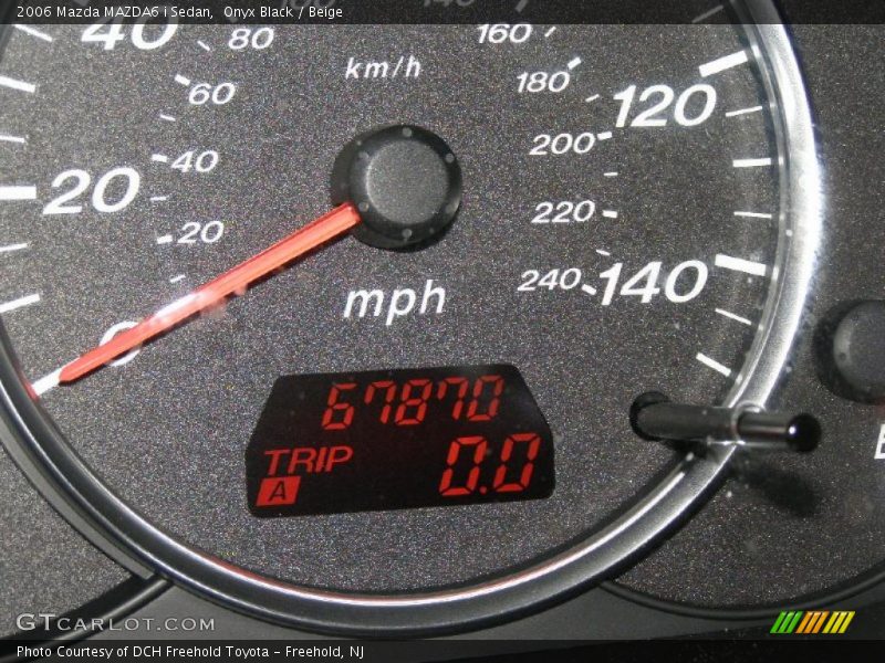 Onyx Black / Beige 2006 Mazda MAZDA6 i Sedan