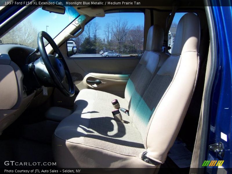 Moonlight Blue Metallic / Medium Prairie Tan 1997 Ford F150 XL Extended Cab