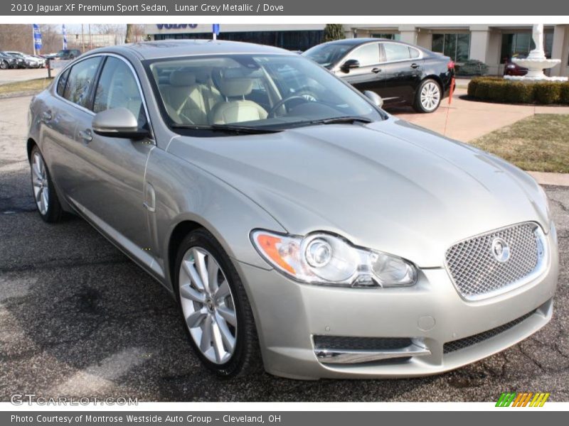 Lunar Grey Metallic / Dove 2010 Jaguar XF Premium Sport Sedan