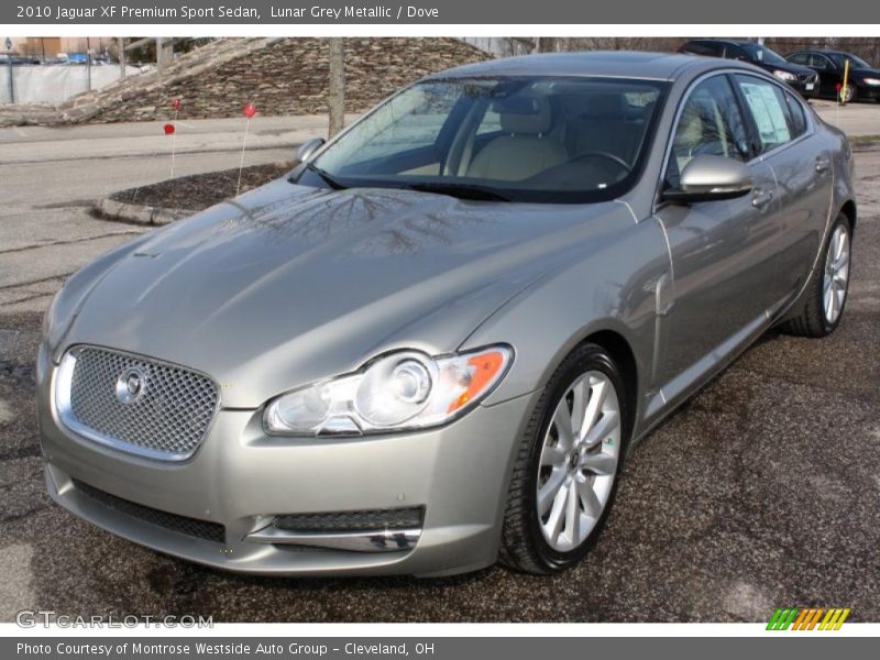 Lunar Grey Metallic / Dove 2010 Jaguar XF Premium Sport Sedan