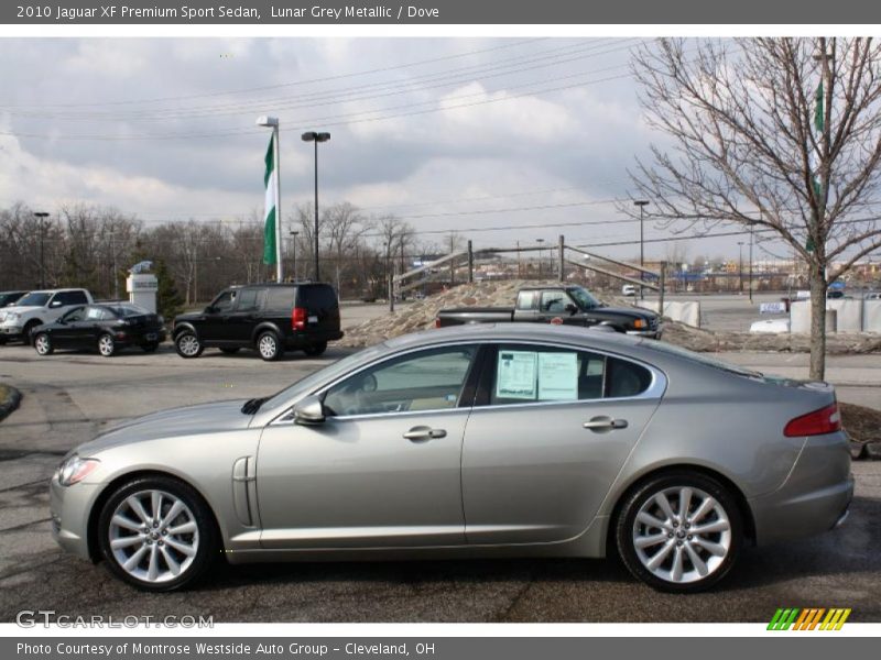 Lunar Grey Metallic / Dove 2010 Jaguar XF Premium Sport Sedan