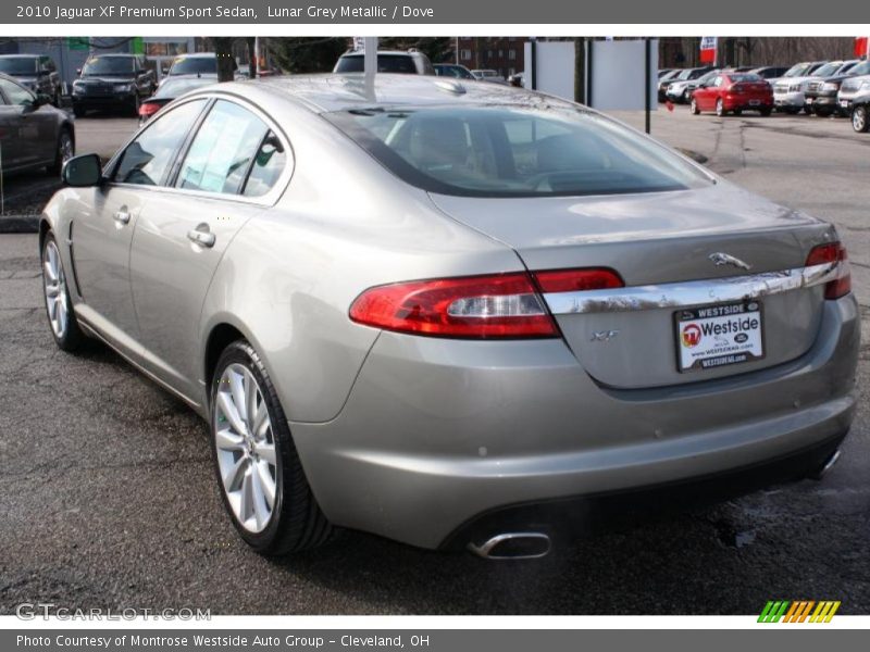 Lunar Grey Metallic / Dove 2010 Jaguar XF Premium Sport Sedan