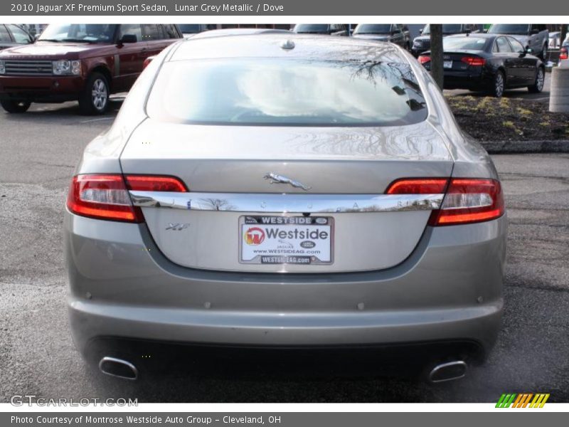 Lunar Grey Metallic / Dove 2010 Jaguar XF Premium Sport Sedan
