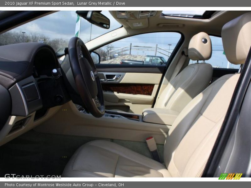 Lunar Grey Metallic / Dove 2010 Jaguar XF Premium Sport Sedan