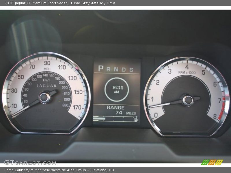 Lunar Grey Metallic / Dove 2010 Jaguar XF Premium Sport Sedan
