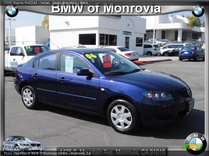 Strato Blue Mica / Black 2006 Mazda MAZDA3 i Sedan