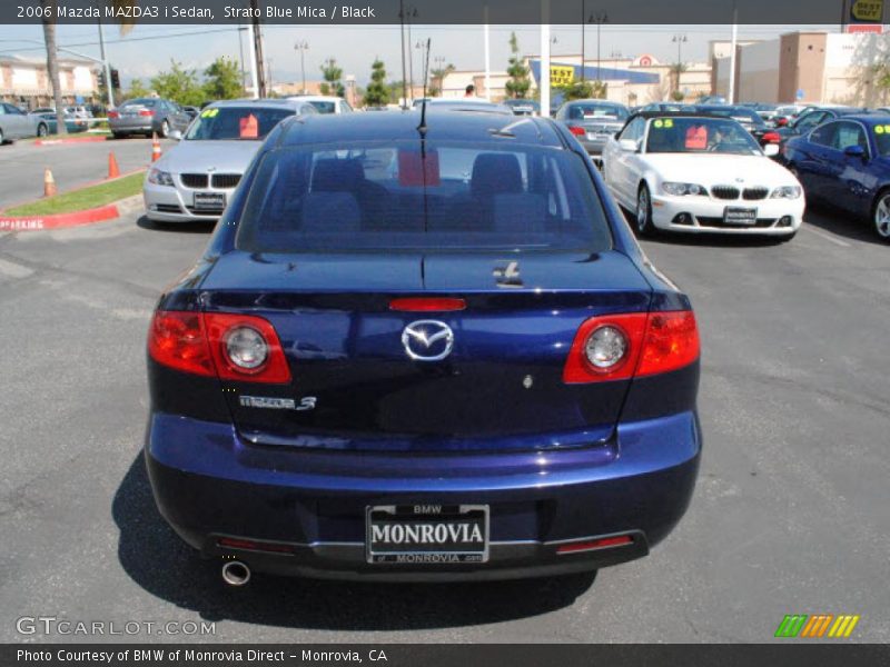 Strato Blue Mica / Black 2006 Mazda MAZDA3 i Sedan