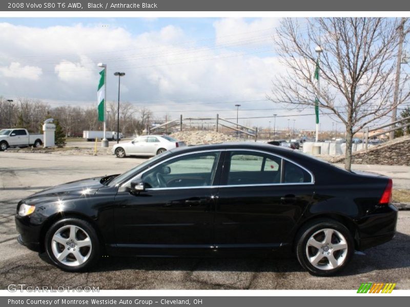 Black / Anthracite Black 2008 Volvo S80 T6 AWD