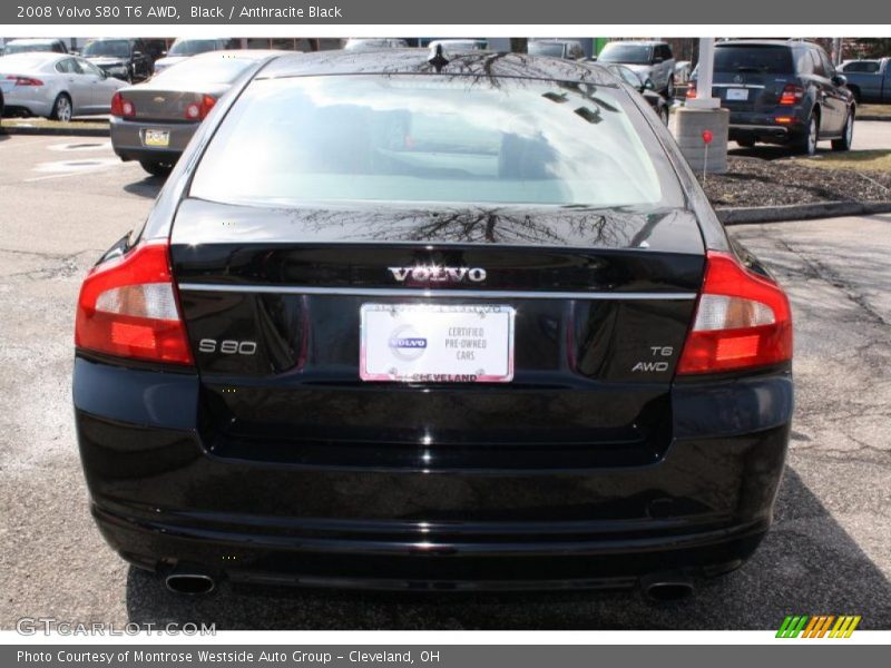 Black / Anthracite Black 2008 Volvo S80 T6 AWD